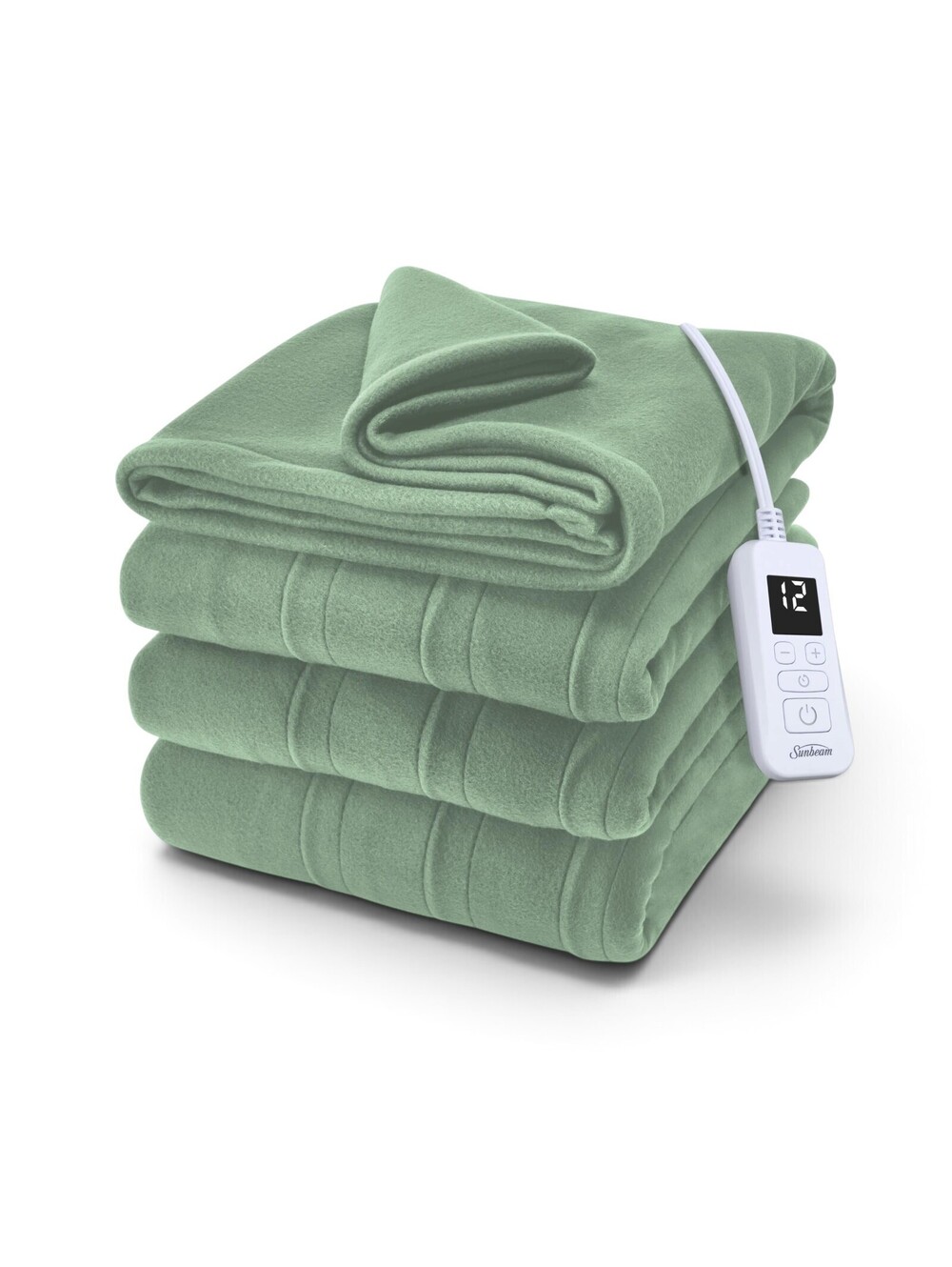 Sunbeam Royal Ultra Full Heated Electric Blanket Matcha 84x72 12 Heat Auto Off